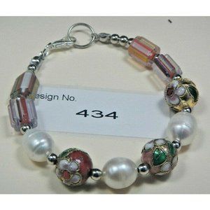 Pearl Gemstone-Energy Jewelry-Bracelet-Facilitate-Love Relationships #434